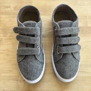 Fabkids Casual School Shoes Easy closure Multi Strap Sneaker Grey size US 4